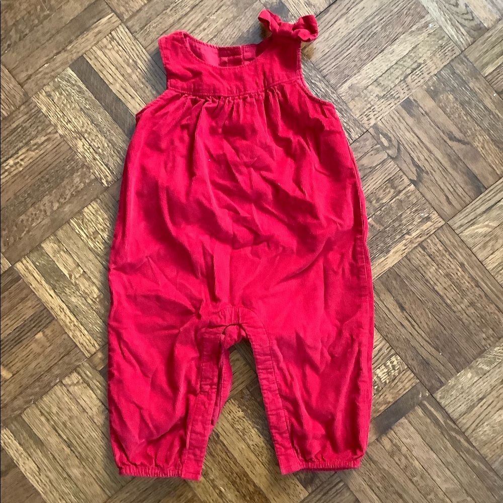 Cotton Corduroy overalls with bow
